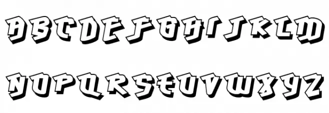 Hawkeye-Regular Schriftart Groß