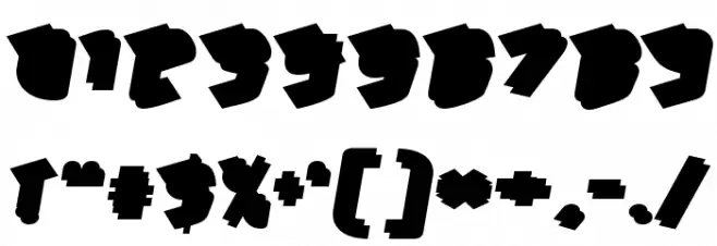 HawkeyeBack-Regular Font OTHER CHARS