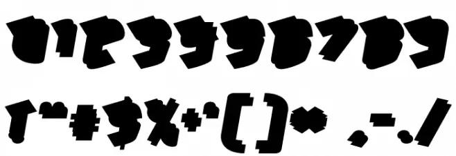 HawkeyeBack-Regular Font OTHER CHARS