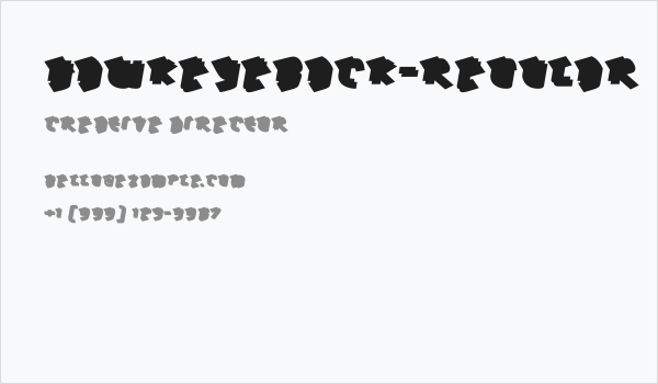 HawkeyeBack-Regular Business Card