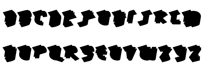 HawkeyeBack-Regular Font LOWERCASE