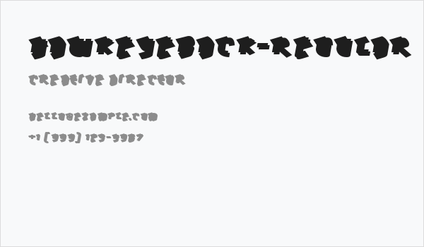 HawkeyeBack-Regular Business Card