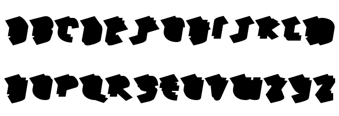 HawkeyeBack-Regular Font LOWERCASE