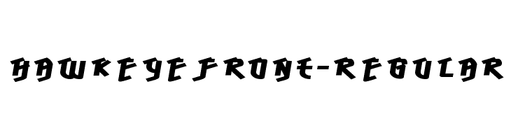 HawkeyeFront-Regular  font caratteri gratis