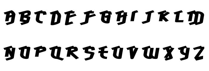 HawkeyeFront-Regular Font LOWERCASE