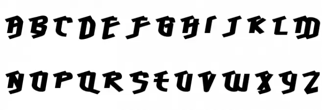 HawkeyeFront-Regular 字体 大写