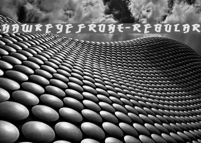 HawkeyeFront-Regular Font examples