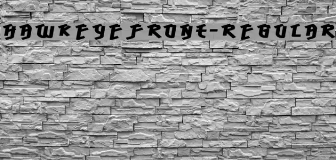 HawkeyeFront-Regular Font examples