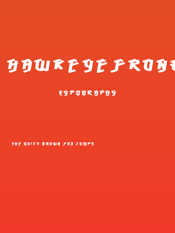 HawkeyeFront-Regular Poster