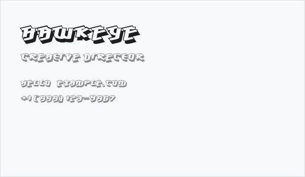 Hawkeye Business Card