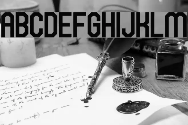 Hawking Bowen Font examples