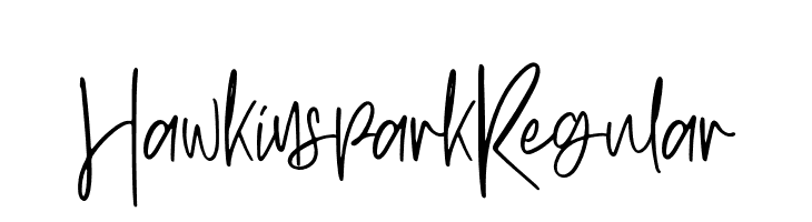 Hawkins park Regular  免费字体下载