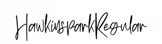 Hawkins park Regular  免费字体下载