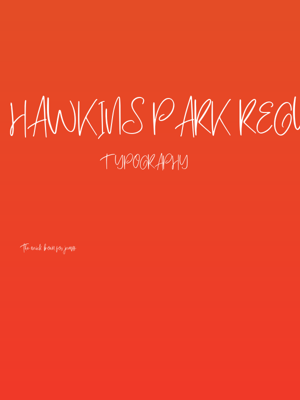 Hawkins park Regular Poster