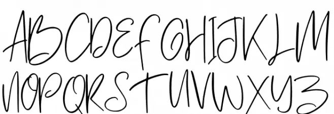 Hawkins park Regular Font UPPERCASE