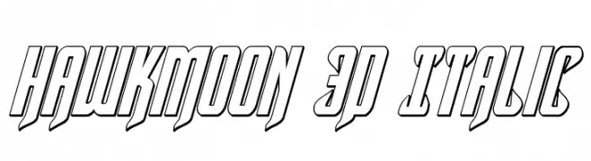 Hawkmoon 3D Italic 