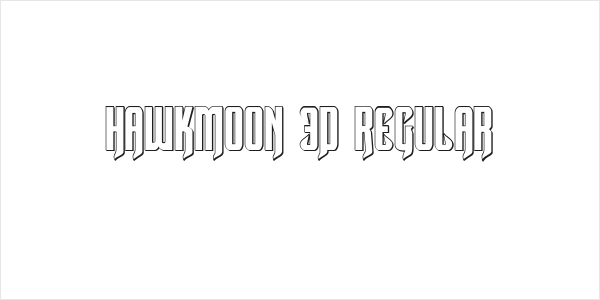 Hawkmoon 3D Regular Logo