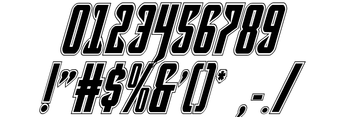 Hawkmoon Academy Italic Font OTHER CHARS