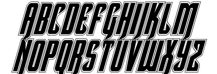 Hawkmoon Academy Italic Font LOWERCASE