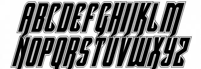 Hawkmoon Academy Italic Caratteri MINUSCOLO
