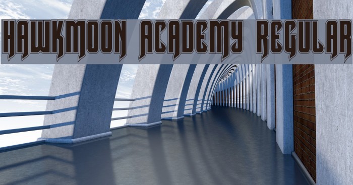 Hawkmoon Academy Regular Font examples