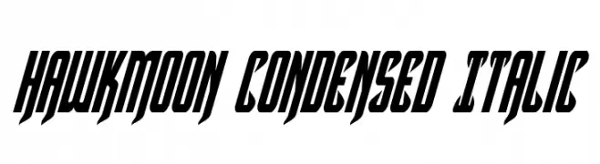 Hawkmoon Condensed Italic 