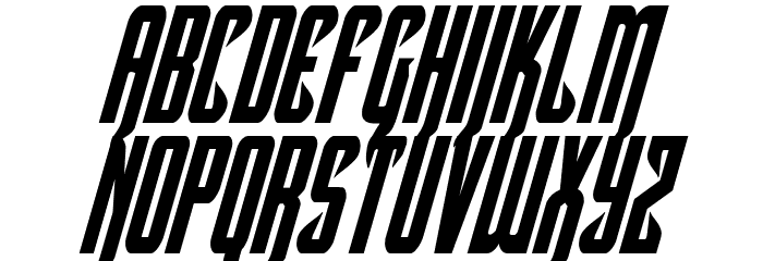 Hawkmoon Condensed Italic Font LOWERCASE
