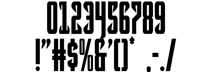 Hawkmoon Condensed Font OTHER CHARS