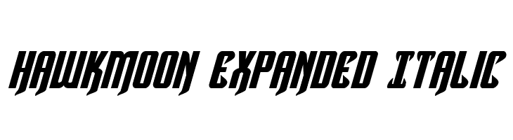 Hawkmoon Expanded Italic  Free Fonts Download