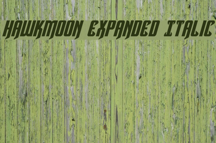 Hawkmoon Expanded Italic Font examples