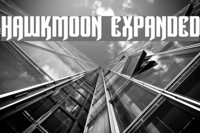 Hawkmoon Expanded Font examples