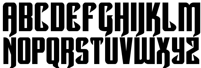 Hawkmoon Expanded Font LOWERCASE