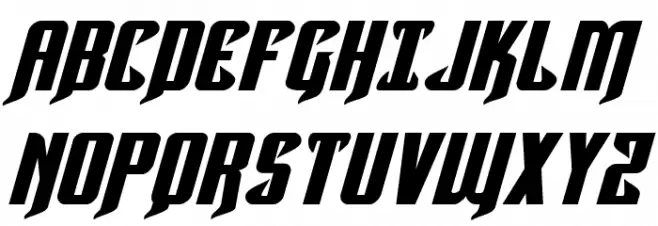 Hawkmoon Extra-expanded Italic Polices MAJUSCULES