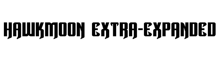 Hawkmoon Extra-expanded  नि: शुल्क फ़ॉन्ट्स डाउनलोड