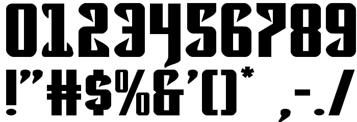 Expanded font