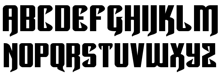 Hawkmoon Extra-expanded Font LOWERCASE