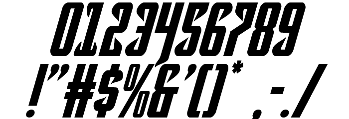 Hawkmoon Italic Font OTHER CHARS