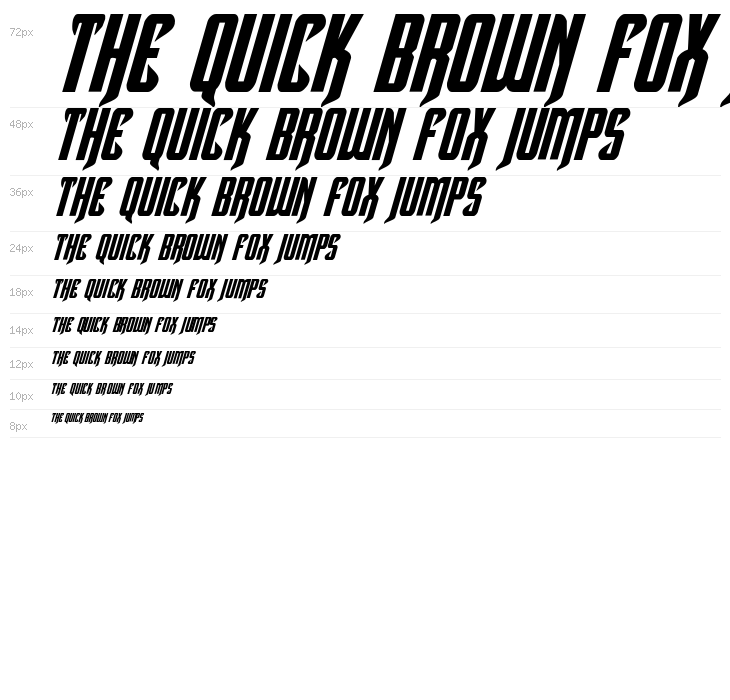 Hawkmoon Italic Waterfall