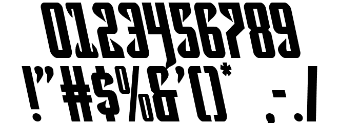 Hawkmoon Leftalic Font OTHER CHARS