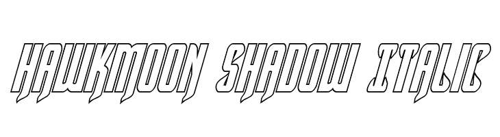 Hawkmoon Shadow Italic  免费字体下载