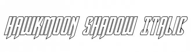 Hawkmoon Shadow Italic 