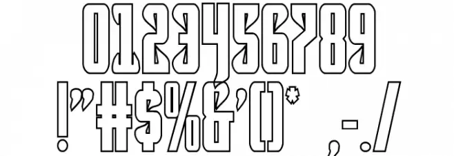 Hawkmoon Shadow Regular Font OTHER CHARS