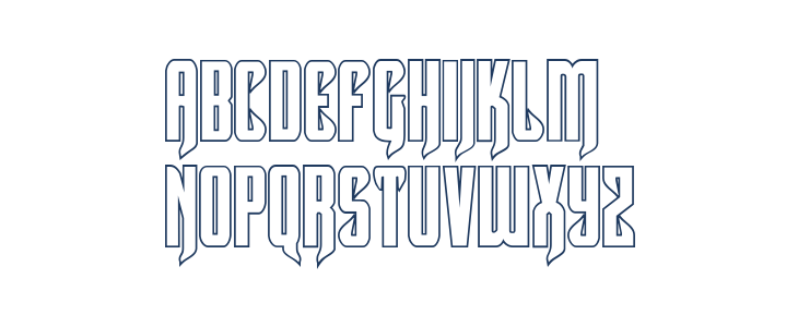 Hawkmoon Shadow Regular Lowercase