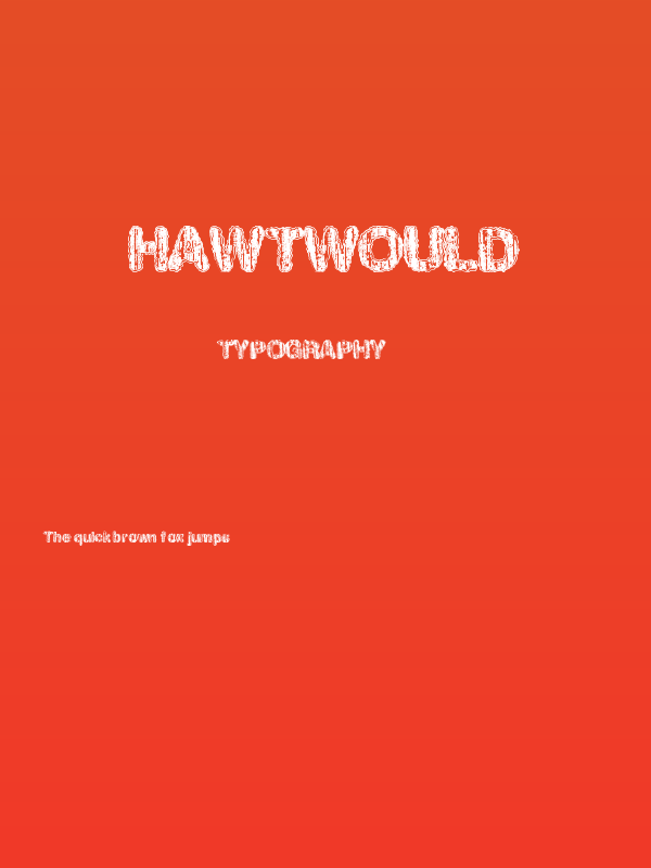 HawtWould Poster