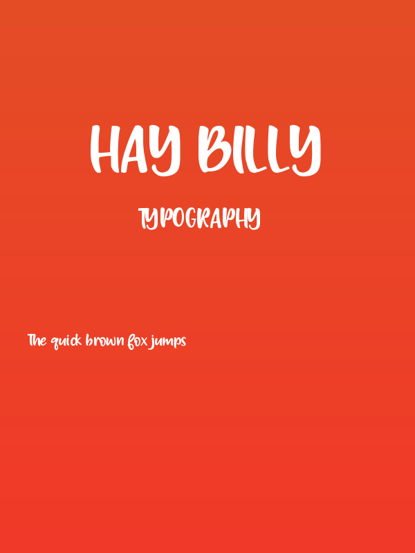 Hay Billy Poster