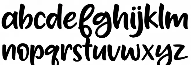 Hay Billy Schriftart Kleinbuchstaben