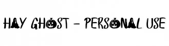 Hay Ghost - Personal Use  font caratteri gratis