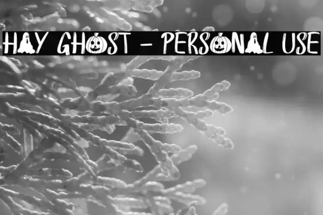 Hay Ghost - Personal Use Font examples