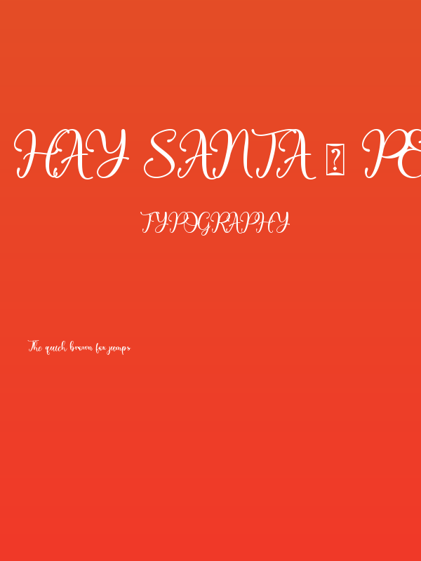 Hay Santa - Personal Use Poster