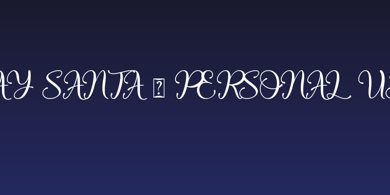 Hay Santa - Personal Use Social Header